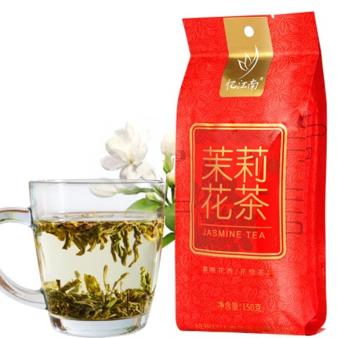 忆江南 正品茶叶茉莉花茶绿茶清新香茉莉花草散装袋装150g